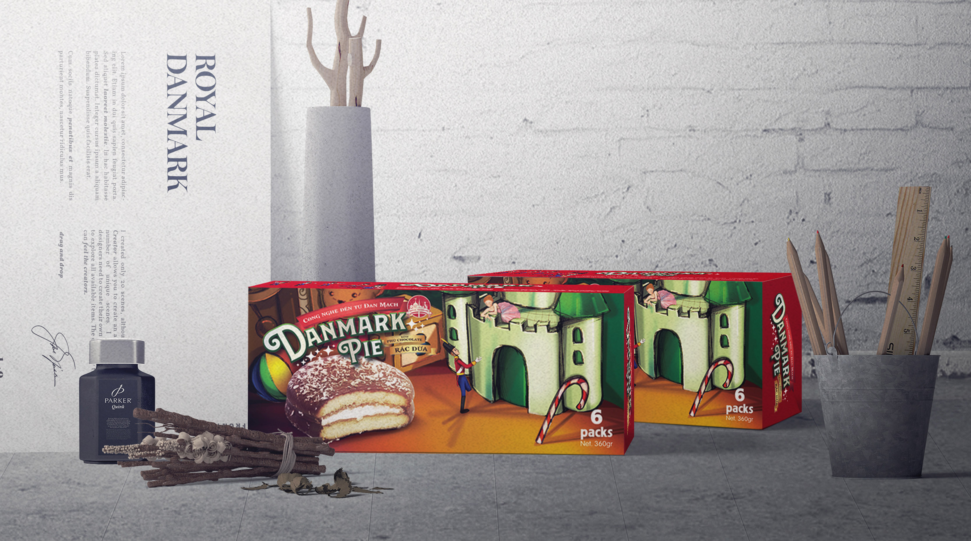 BHI - Thiết kế logo và bao bì sản phẩm thương hiệu Royal Danmark